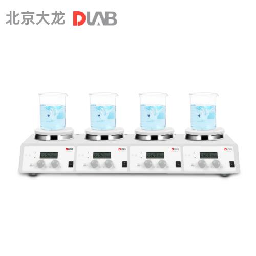 北京大龍MS-H340-S4套裝 LCD數(shù)控加熱箱四通道磁力攪拌器